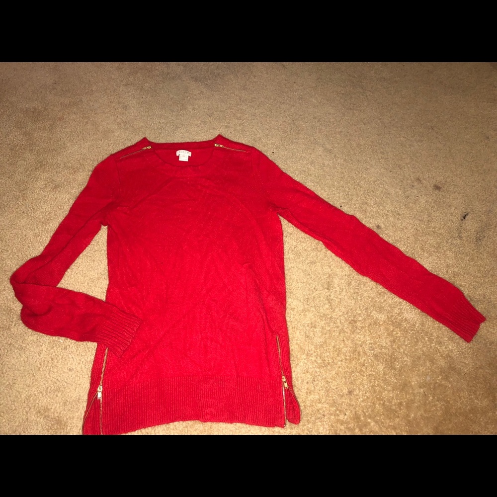 J. Crew red sweater